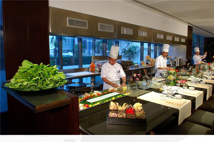 優(yōu)佰特做的成都露?？Х任鞑蛷d廚房設(shè)備案例圖片