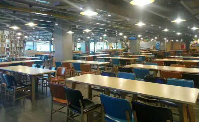 成都英特爾職工食堂廚房設備圖片，餐廳圖